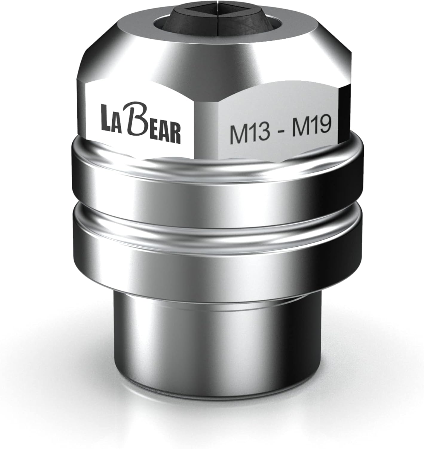 LABEAR 1/2"DR x M13–M19 Interchangeable Adjustable Tap Chuck Adaptor – Heavy-Duty Tap Socket for Hand Tapping