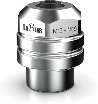 LABEAR 1/2-Inch Drive Adjustable Tap Chuck Adapter Socket, M13-M19