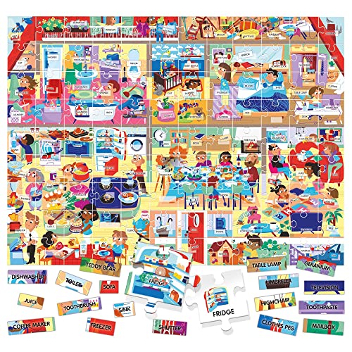 Juegos educativos Headu Easy English 100 Words My House para niños multicolor 2