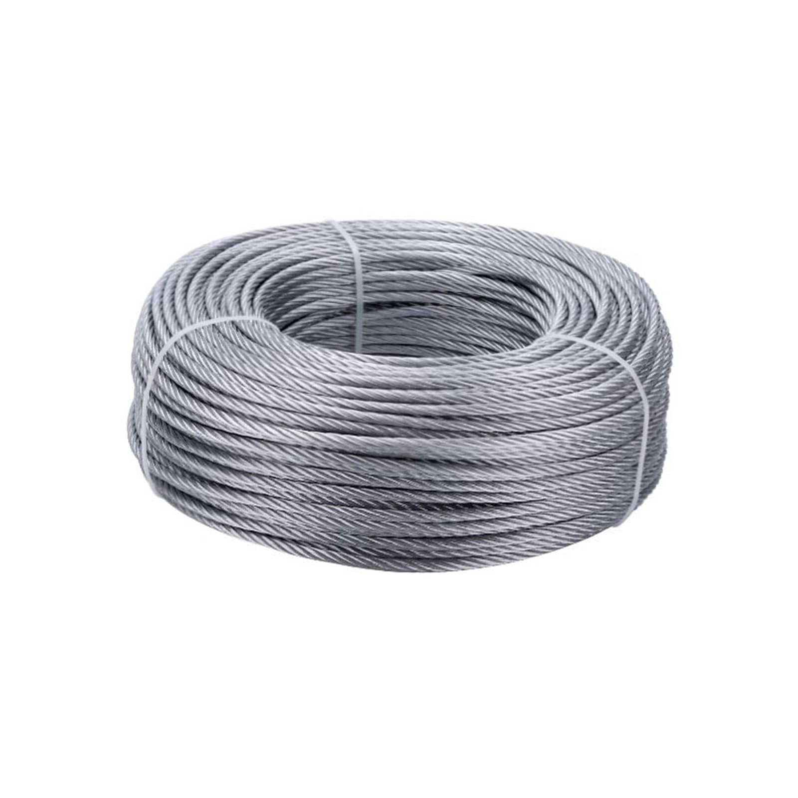Funi metalliche Cavo metallico zincato da 3 mm for balaustra fai te for interni ed esterni con chiusura a scatto Per uso domestico(XXX-Large)