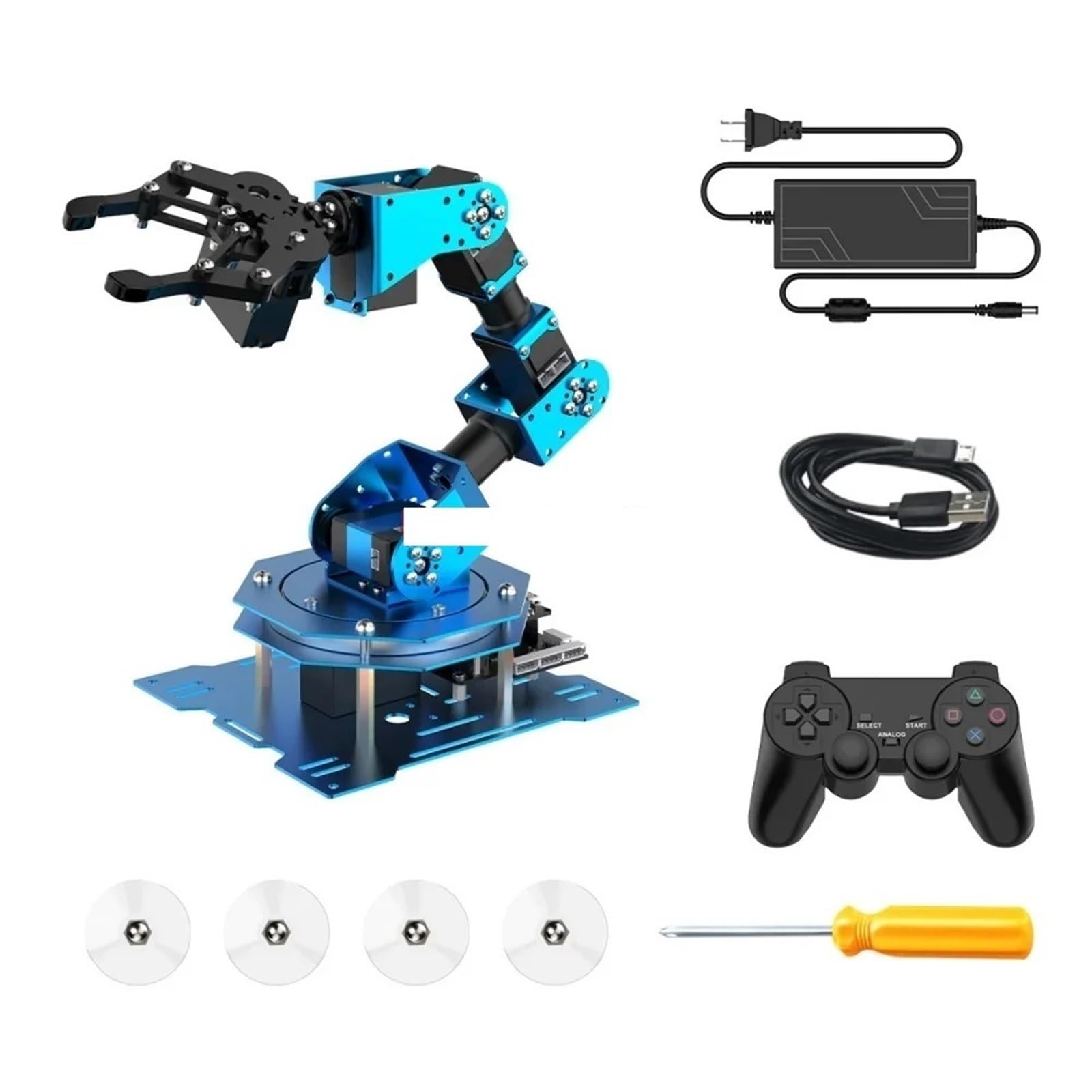 XArm 1S Inteligentne serwo autobusowe 6 DOF Ramię robota Manipulator ramienia robota Program Zabawki