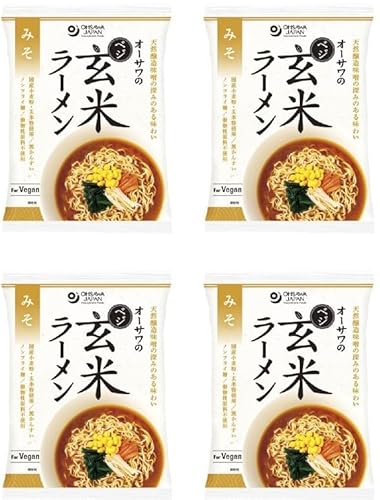 オーサワのベジ玄米ラーメン（みそ）4個入のサムネイル