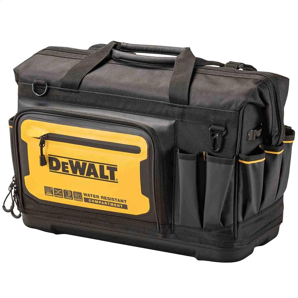 Dewalt DWST60104-1 Storage Bag 33 Pockets Pro 20 Open Mouth Tool Bag Max Capacity 25 kgs for Electricians