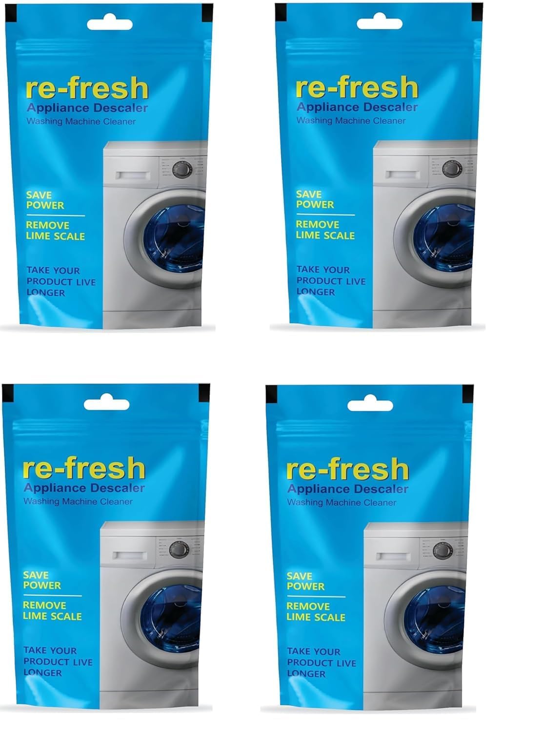 Washing Machine Descale Cleaning Original Powder Compatible For All Samsung-Front Load & Top Load Washers - 100 GM X 4 Pack, Effective Drum Cleaner & Descaling Solution"-image-6