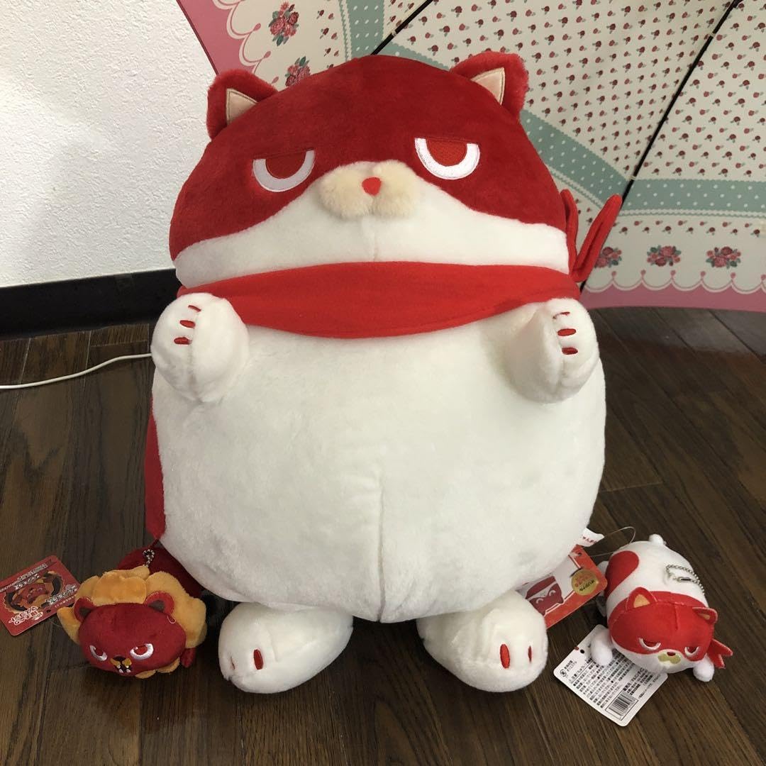 Amazon.co.jp: にゃんまる BIGぬいぐるみ 寝そべりにゃんまるセット