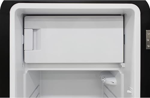 Vista 7 de BRAMA Refrigerador retro con congelador superior, 9.9 pies cúbicos, refrigerador completo para apartamento, condominio, casa, cocina, 24 pulgadas