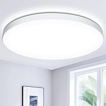 Plafoniera LED Soffitto 24W Lampada da Soffitto 6500K 2000LM Plafoniera Bagno IP44 Impermeabile Ø28CM Rotonda Lampadario LED Moderna Luce Soffitto per Cameretta, Soggiorno, Cucina, Balcone, Corridoio