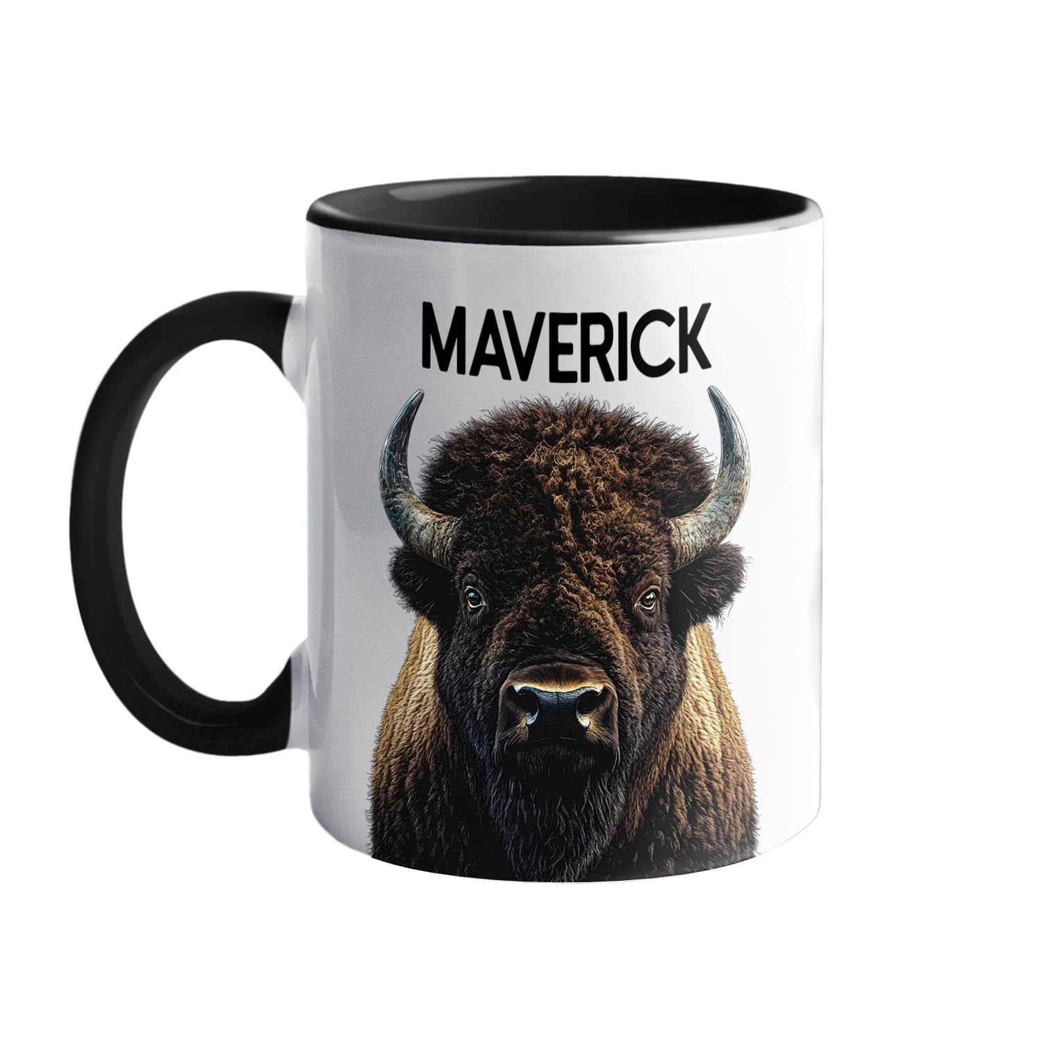 Amazon.com: American Buffalo Bison Accent Mug 11 Oz, Personalized Coffee  Mugs Cups Gifts for Men Women Birthday Animal Lover, Customized Cup With  Choose Name : Home & Kitchen