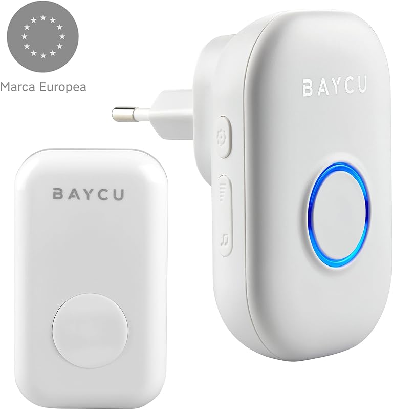 BAYCU Vezeték nélküli ajtócsengő 300m reichweite IP44 vízálló kültéri