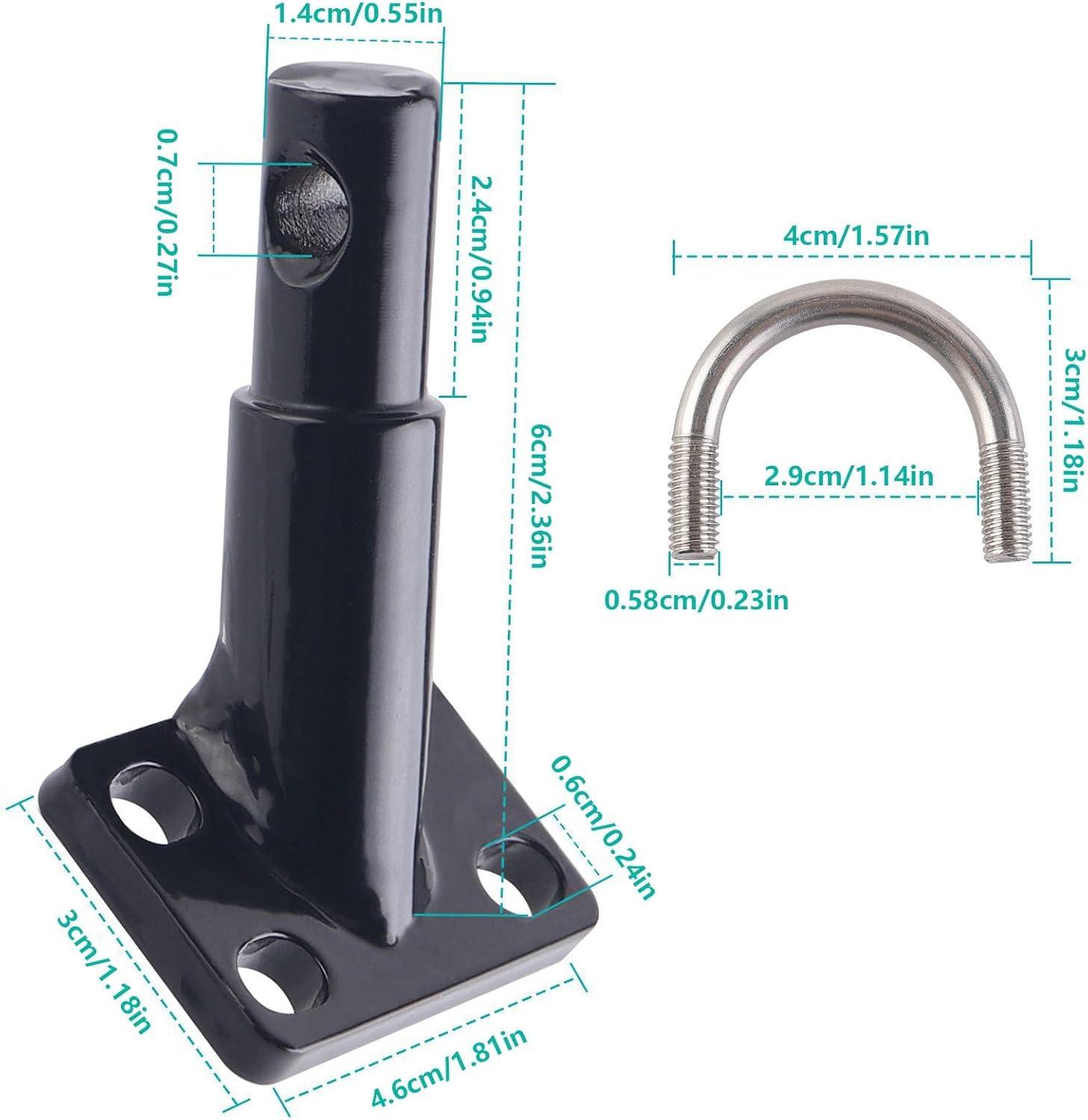 Attache Pour Remorque De Vélo - Connecteur Fixation Haute Capacité, Compatible Animaux Et Marchandises