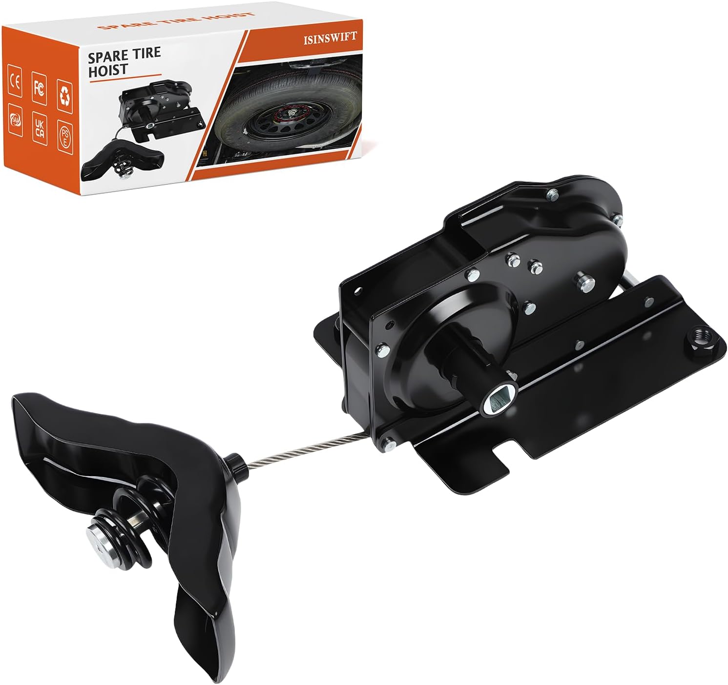 924-528 Spare Tire Hoist Winch Carrier Fit for Ford F250 F350 Super Duty F450 F550 1999-2007 Replaces# 924-528, 924528, 6C3Z1A131AA