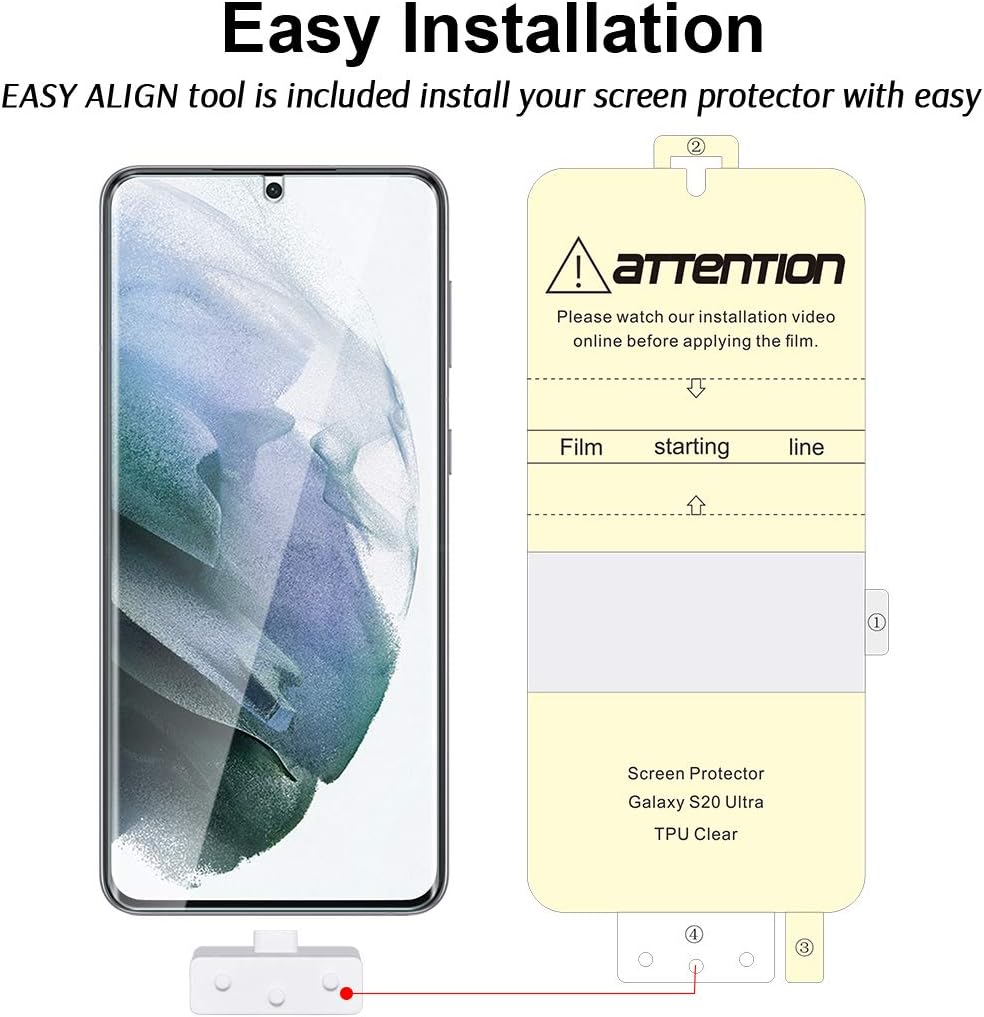 TAURI [2 + 2 Pack] for S21 Plus 5G 6.7 - inch 2 Pack Flexible TPU Film Privacy Screen Protector + 2 Pack Camera Lens Protector Support Fingerprint Unlock Bubble Free