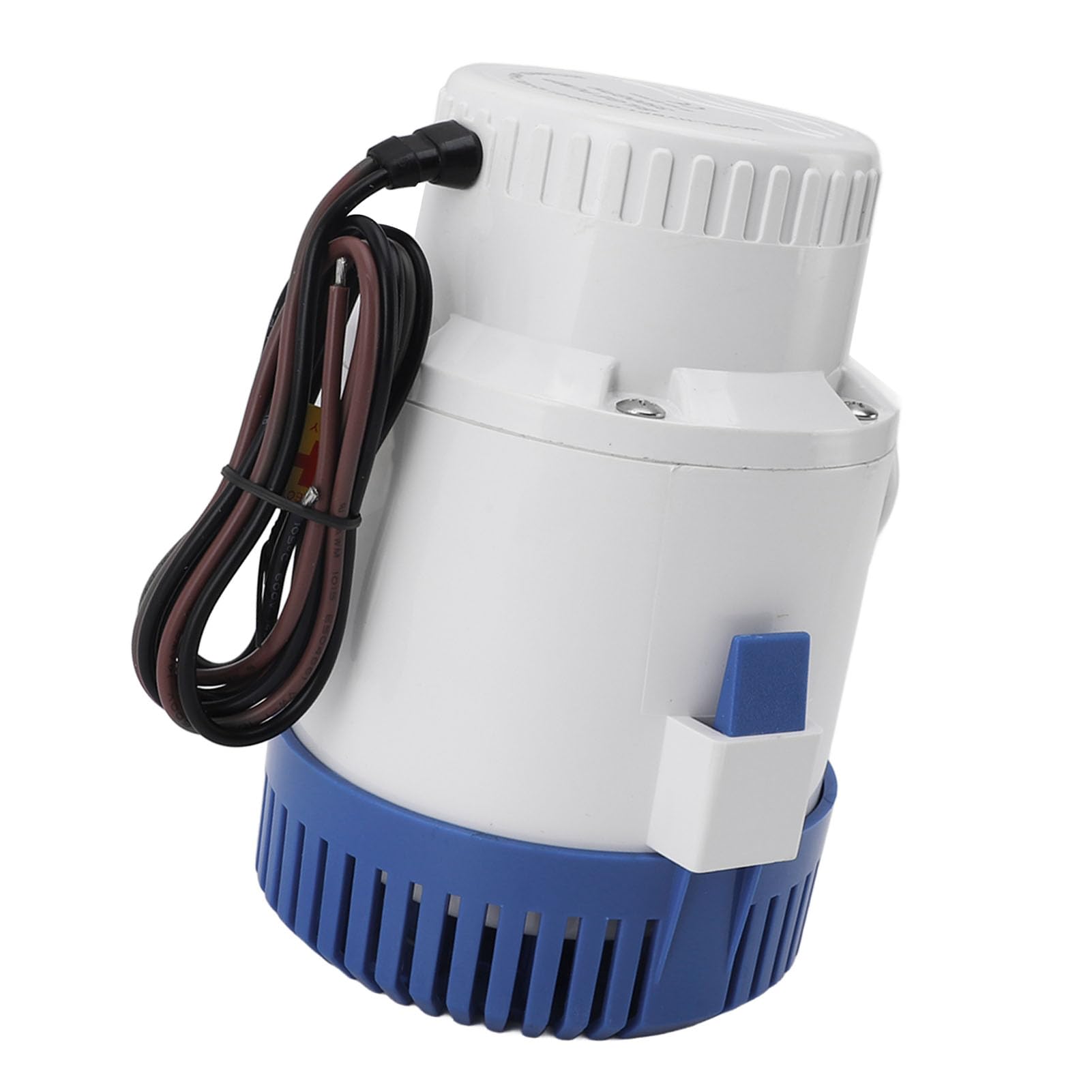 Qcwwy Elektrische Bilgenpumpe, ABS-Material, Lange Lebensdauer, Stabiler Betrieb, Burnout-Prävention, Vielseitige Verwendung mit Schwimmbädern, Booten für Wohnmobile