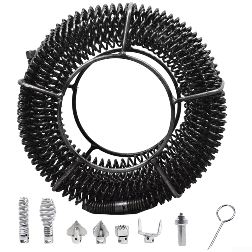 Molla Sturatubi Flessibile 9m Rivestimento Antiruggine(Small Basket 15)