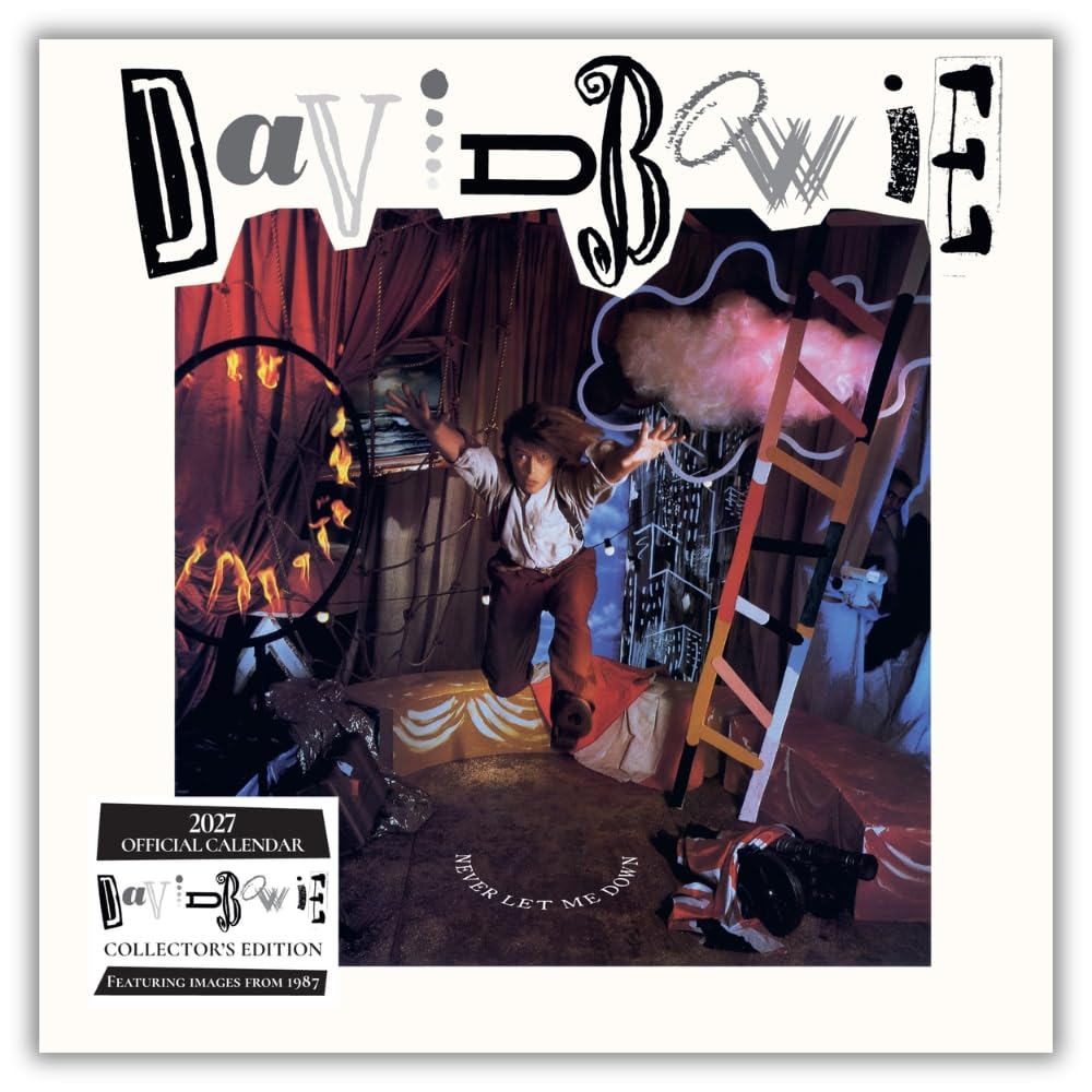 David Bowie 2027 Collector’s Edition Record Sleeve Wall Calendar Official Licensed Calendar, Vinyl Record Sleeve Design, Iconic Album & Photography, Monthly Layout, Premium Gift for David Bowie Fans