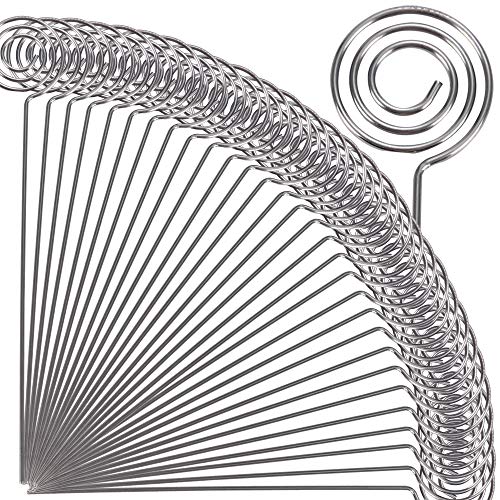 Porte-photos de forme ronde en métal H&W, supports élégants et durables pour menus
