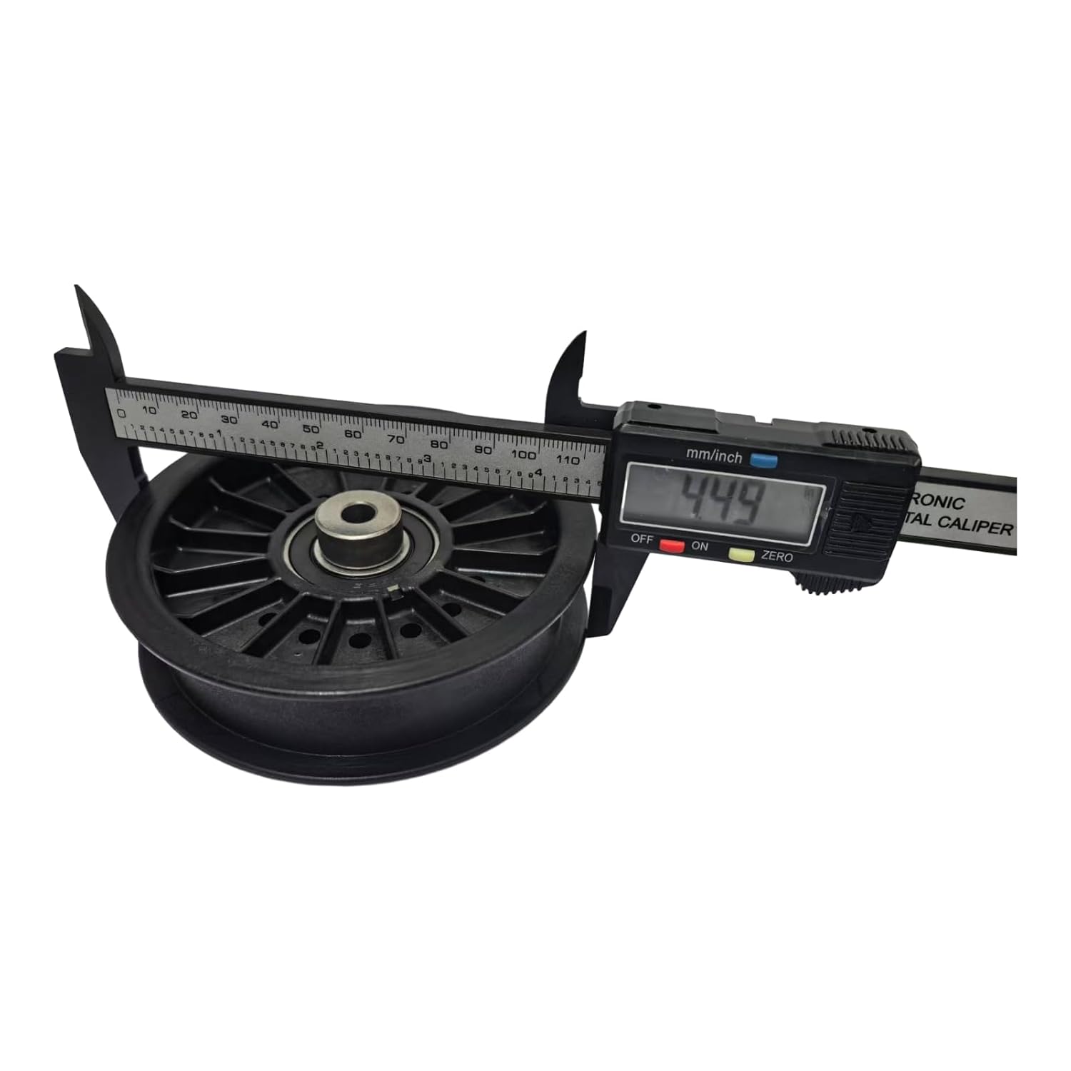 2PCS Flat Idler Pulley AUC20592 Compatible with JD X500 X520 X534 X540 X590 Z425 Z435 Z445 Z465 Z625 Z645 Z655 Z665