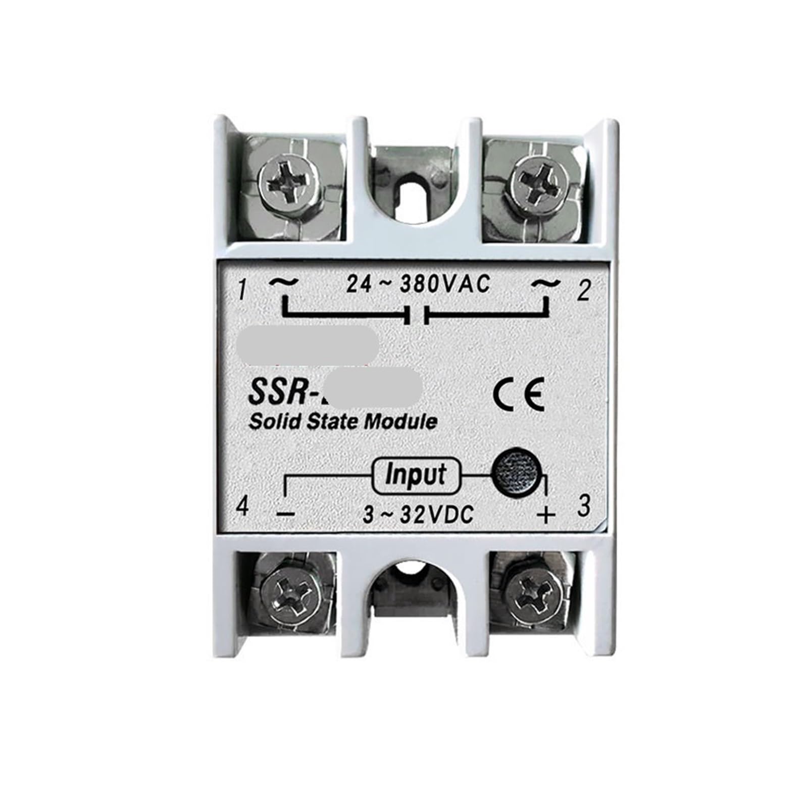 SSR-25DA Relais à semi-conducteurs monophasé AC pour contrôle CC 24-480VAC