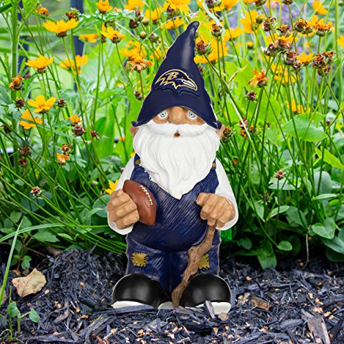 Image of NFL Resin 11.5 inch Team Logo Outdoor Garden Statue Gnome
