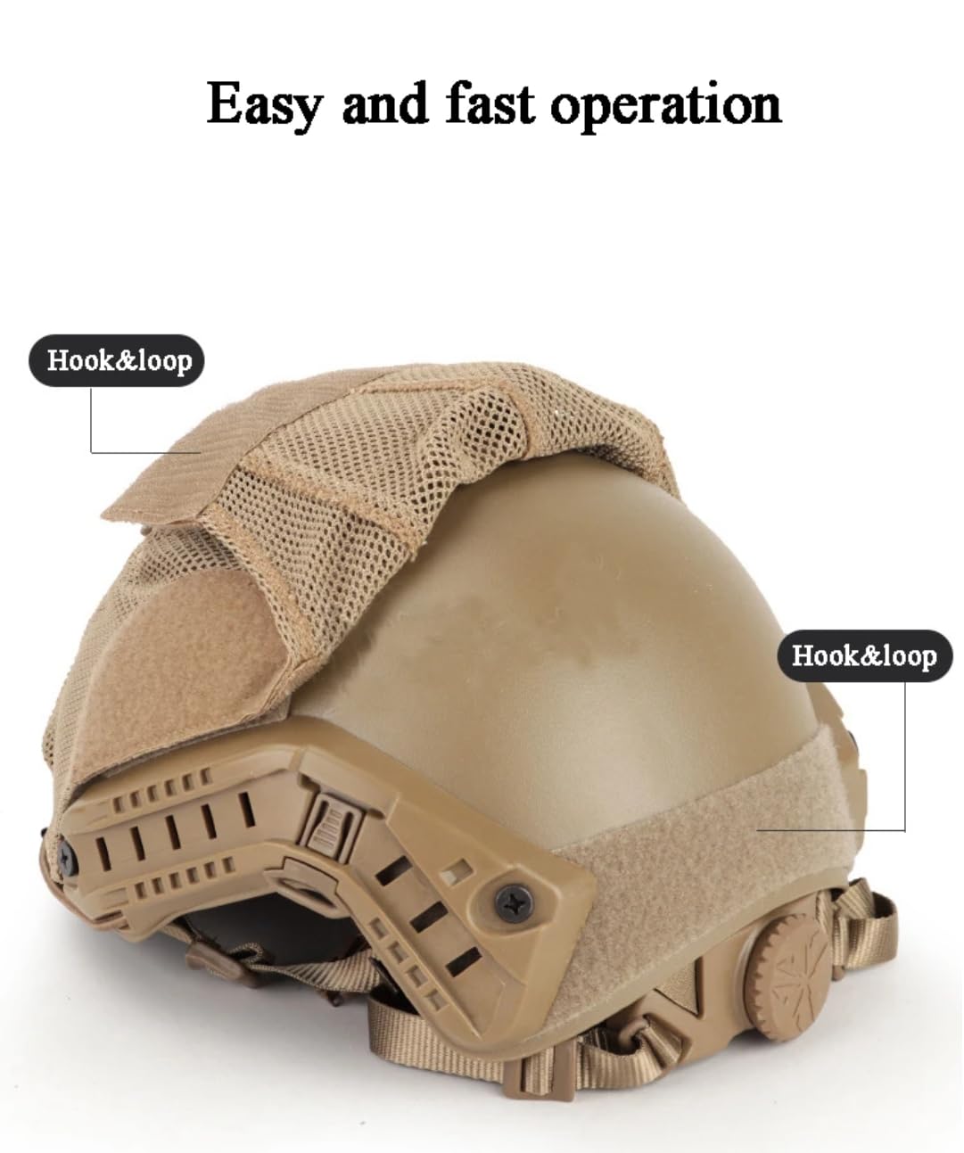 Funda táctica para Casco Airsoft Paintball Caza Tiro CS