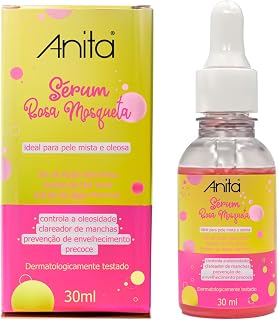 Sérum Facial Rosa Mosqueta Regenera a Pele - Anita, Tamanho: 30 ml (Pacote de 1)