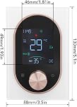 Smart Color Thermostat, with LCD Programmable Knob Control Touchscreen and App, for Home Hotel Office Ac 95v to 240v Smart Thermostat (Normal Model)