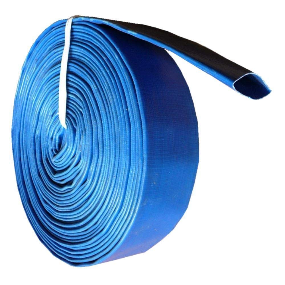 BMS Layflat - Manguera de PVC para Descarga de Agua (50 m), Color Azul