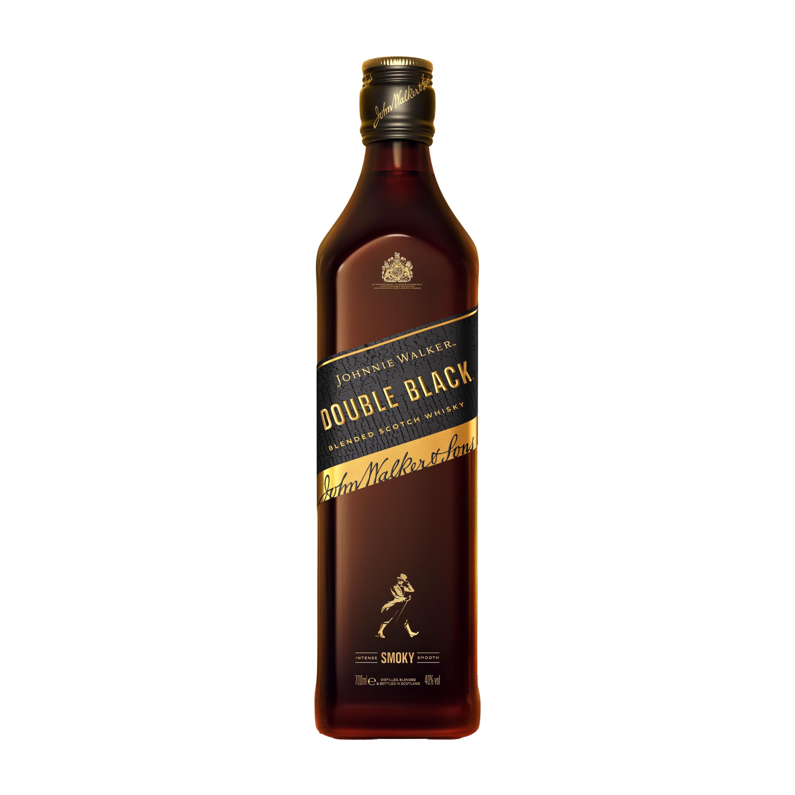 JOHNNIE WALKERDouble Black | 40% vol | 70cl | Blended Scotch Whisky | Deep & Smouldering Flavour | Matured in Charred Casks | Sip Neat or in Mixed Drinks | Perfect for Gifting