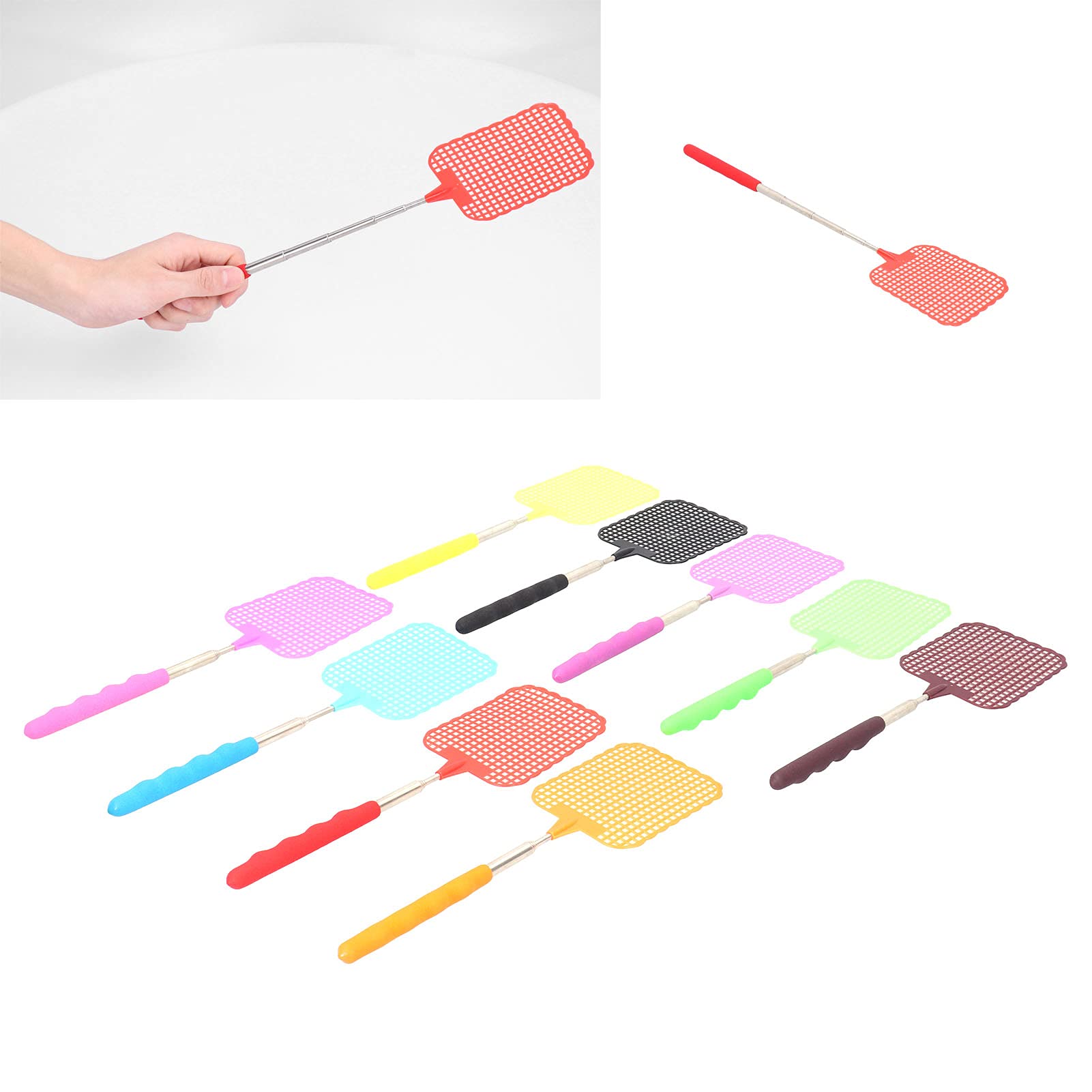 Liujaos Fly Racket, Fly Swatter Durable Mini Retractable Convinient for - for Repel Mosquitoes