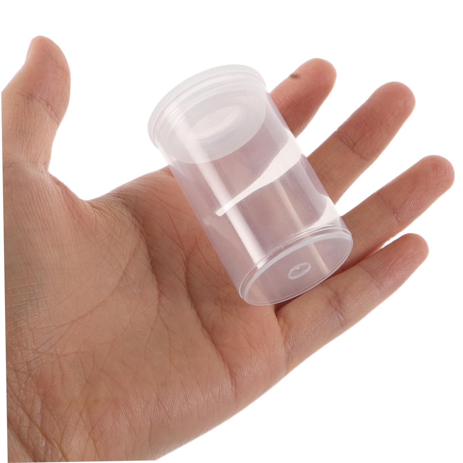 100 Contenitori Portaoggetti Plastica Trasparente con Coperchio Sigillato, Versatile per Film e Modellini, 100 Pezzi, per Cassetti e Tavoli da Trucco