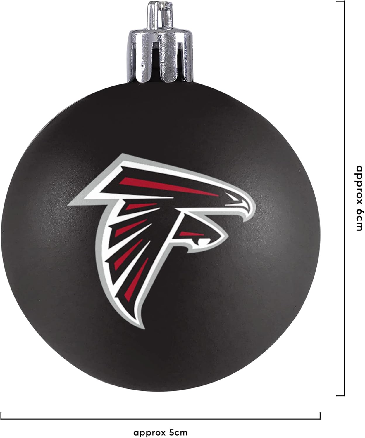 FOCO NFL Team Logo 12-Pack Ball Hanging Tree Holiday Ornament Set - Image 3
