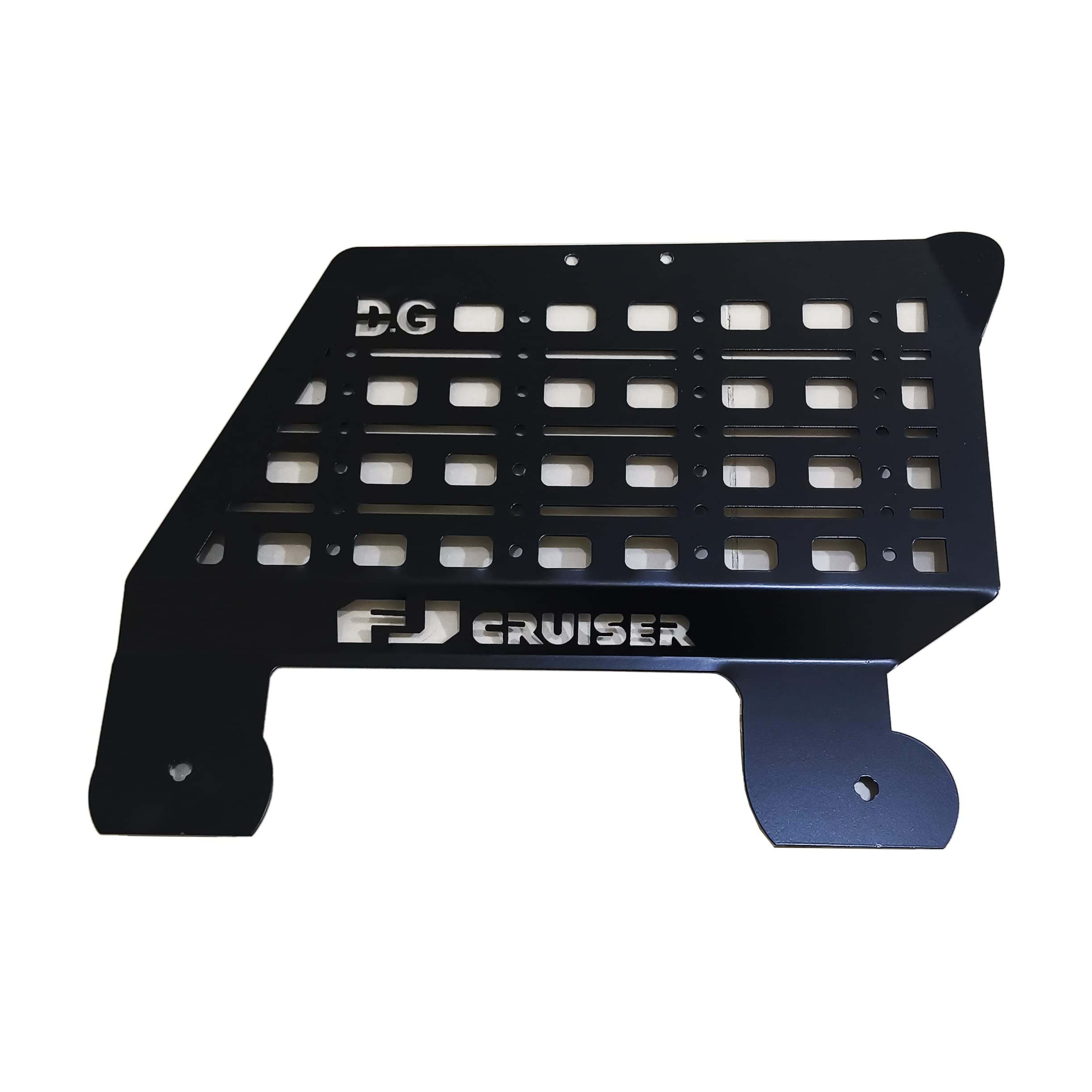 Metal grille storage Panel molle storage For Toyota FJ Cruiser Storage Shelf Side Window Shelf Modification Car Rear Trunk Debris Rack Storage Accessories (Left Side)