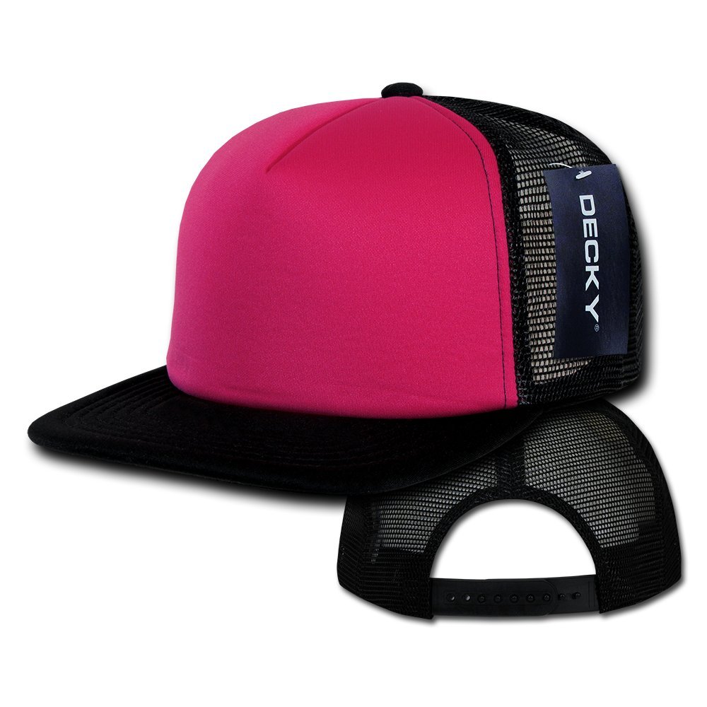 Decky Heavy Duty Trucker Cap, Hot Pink 