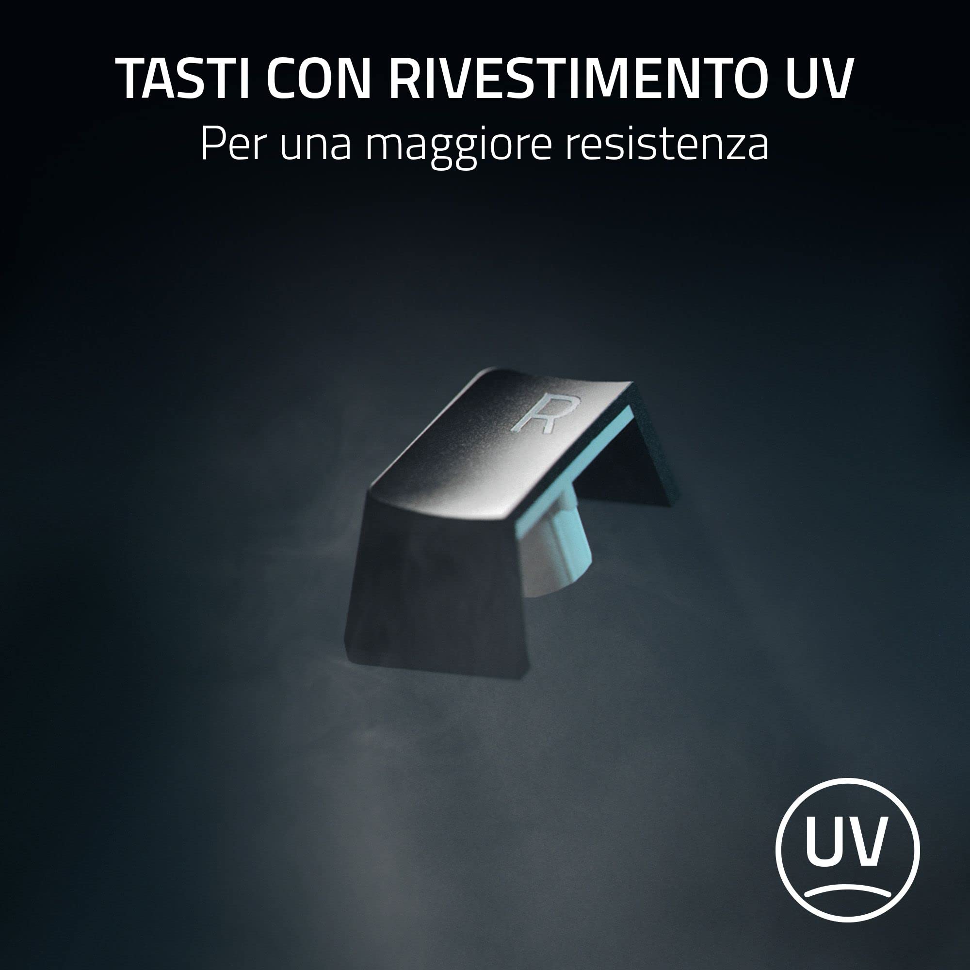Razer BlackWidow V3 (Interruttore Verde) - Tastiera meccanica da gioco (Interruttori Clicky, Copritasti in ABS Doubleshot, Rotella digitale multifunzione e tasto multimediale) US-Layout| Roblox