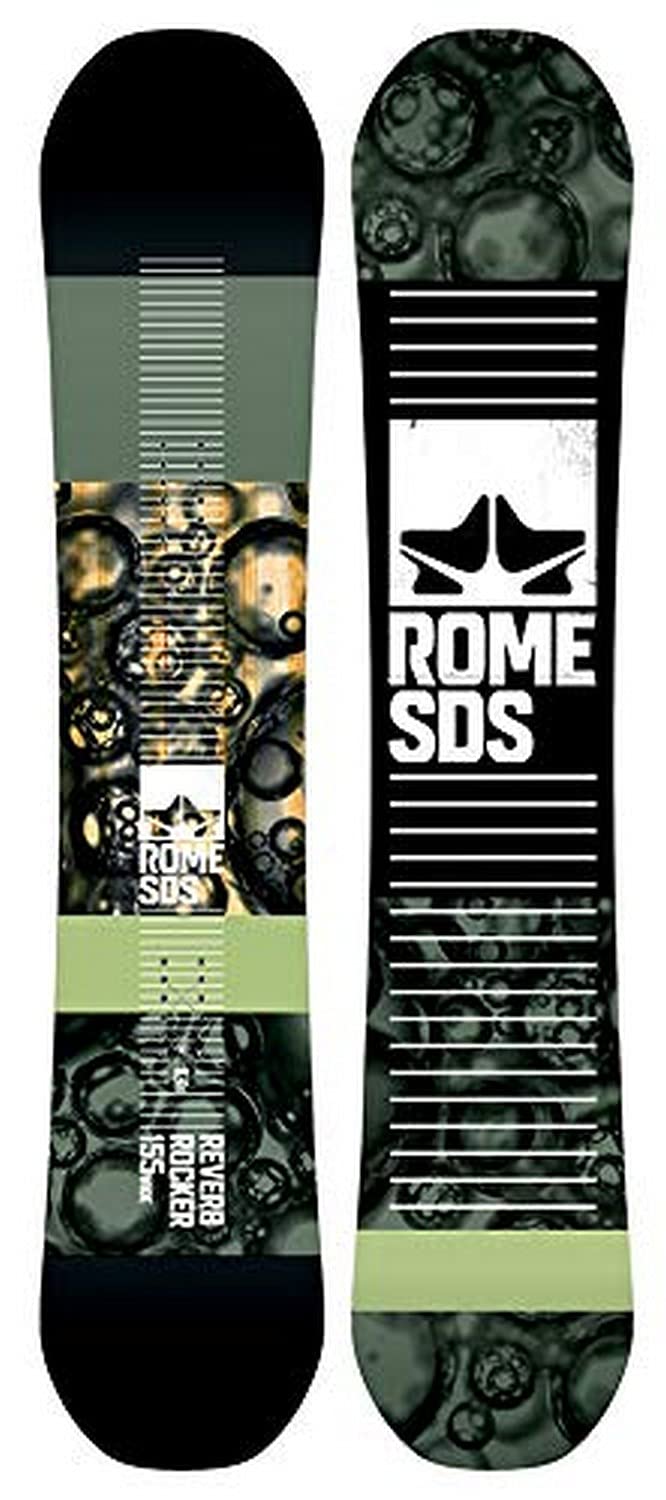 Rome Snowboards Reverb Rocker Snowboard, Black, 155 W