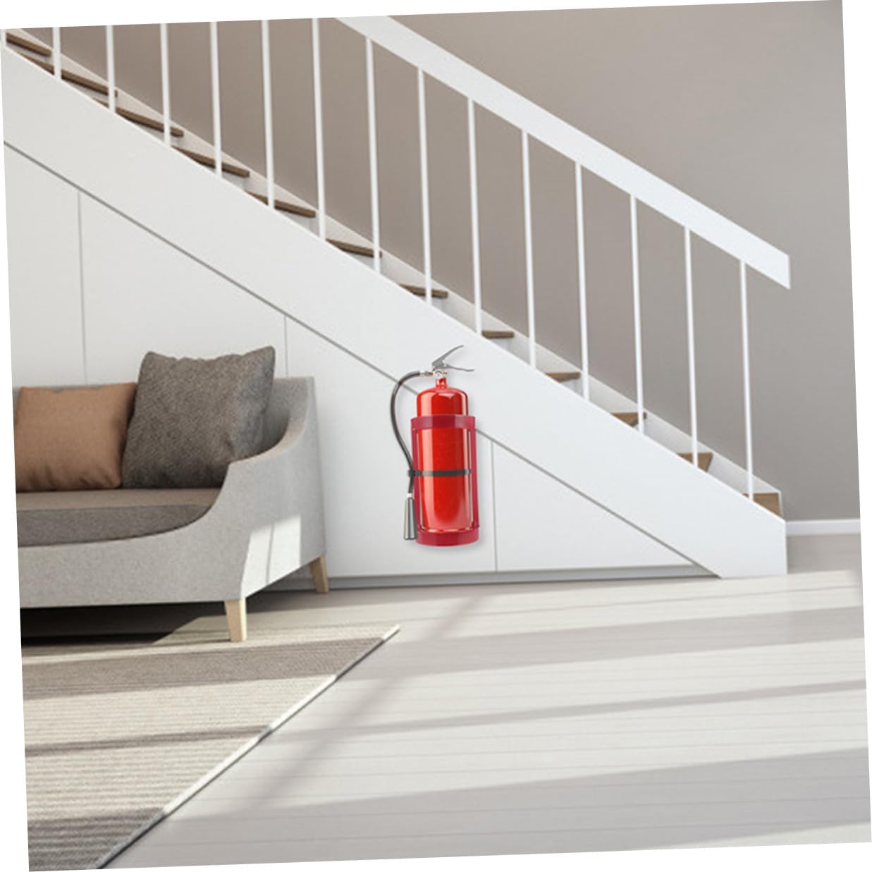 Heavy Duty Fire Extinguisher Mount Bracket Wall Rack with Strong Stability for Home Office Vehicle Boat Use Compatible with Fire Extinguishers