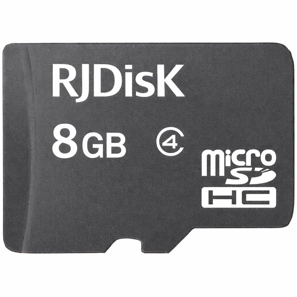 RJDisK microSDHC Memory Card, 8GB, Class 4, Black-image-38
