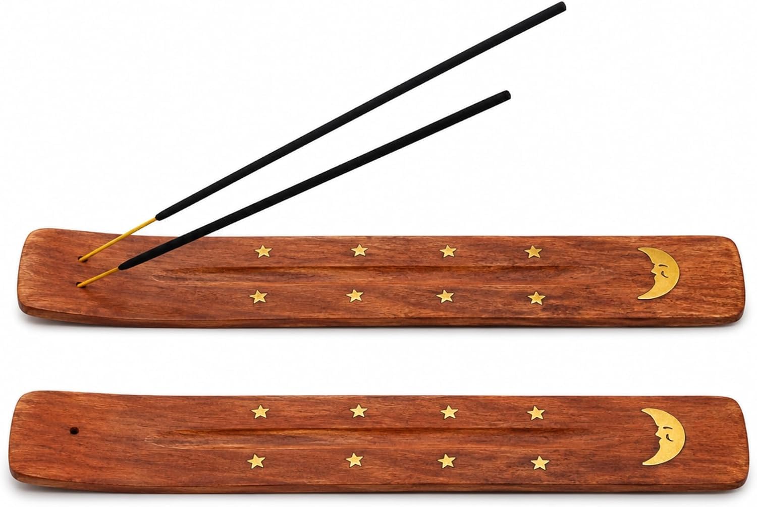 Wooden, Incense Holders, Ash Catcher, Incense Burner, Moon