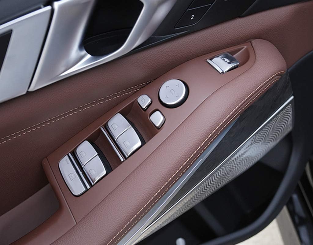 New Portective Window Control Button Covers Compatible with BMW X5 G05 2019-2020 (One Set)