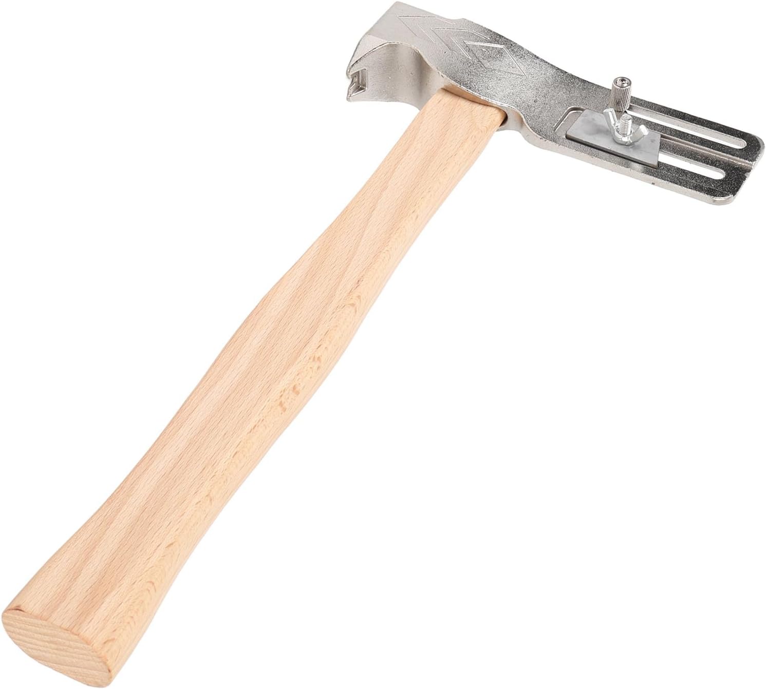 Magnetic Roofing Hammer, Forged Steel Multifunctional Magnet Roofing Hatchet Wooden Handle Roof Axe with Nail Claw and Cutter for Tile and Shingle Installation