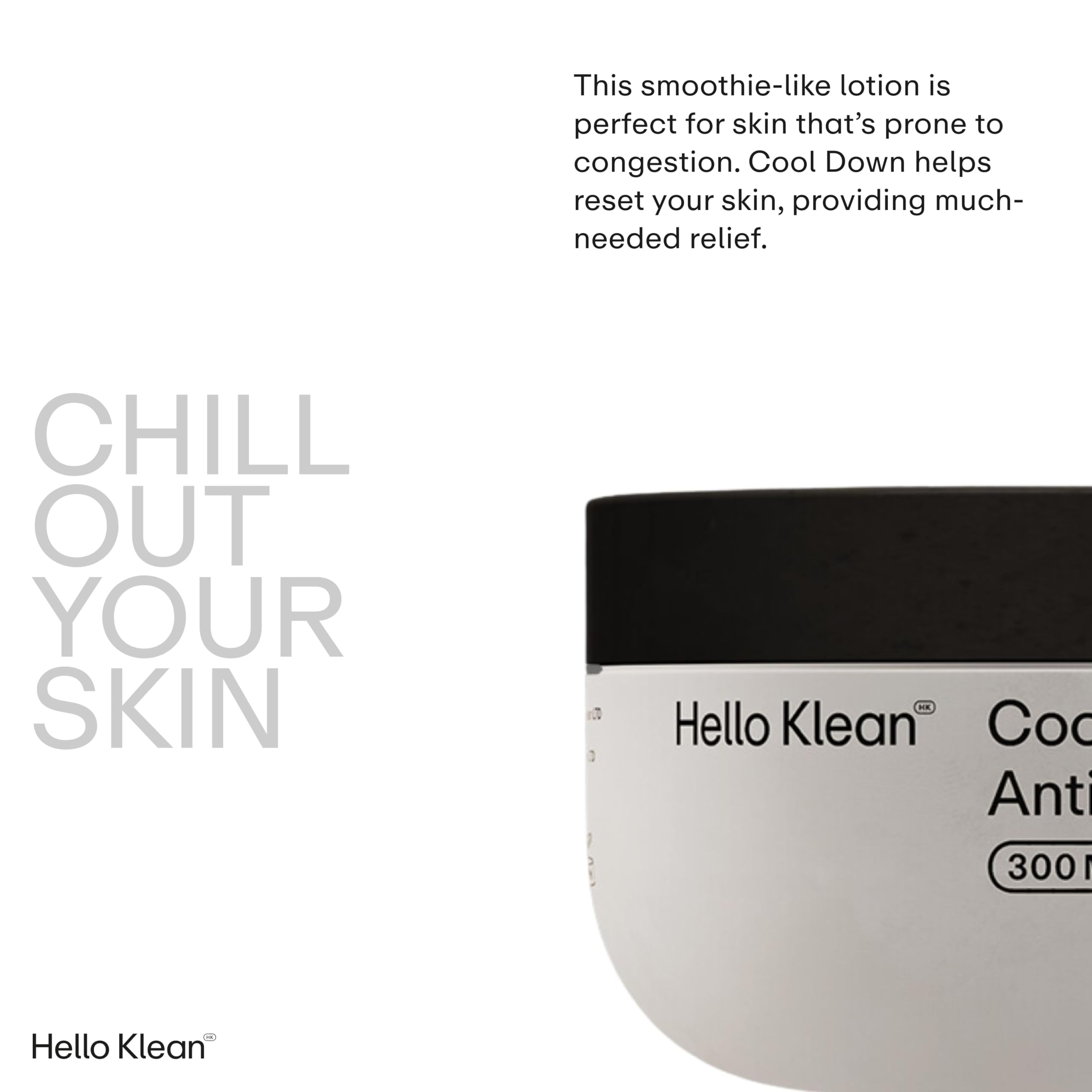 Hello Klean Cool Down Anti-Buildup Body Lotion, For Congestion-Prone Skin, Reduces Oiliness, Fights Against Hard Water - Image 2