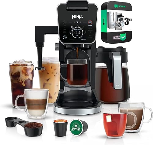 Ninja CFP301 DualBrew Pro Specialty - Cafetera de goteo de 12 tazas (renovado) con paquete de protección mejorada CPS de 3 años