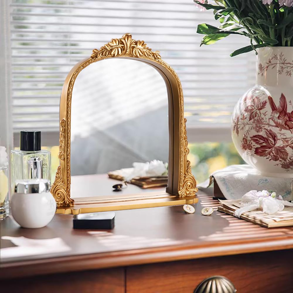 Amazon.com: SIKOO 8x10 Inch Arched Vintage Mirror with Shelf