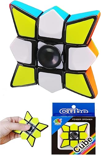 YnFag Fidget Spinner Cubo Puzzle 1×3×3 Puzzle Cubo Juguete para Dedo Educativo Descompresión Juguete
