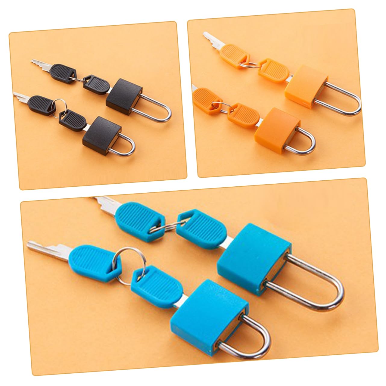 SOLUSTRE 16pezzi Serratura Chiave Colorata Per Zaini e Notebook Lucchetto Leggero e Resistente Sicurezza e Stile Per Ogni Occasione