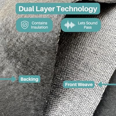 SoundAssured Acoustical Fabric - Acoustically Transparent Fabric for Making Acoustic Panels - DIY Sound Panel Acoustic Fabric (50s Pink)