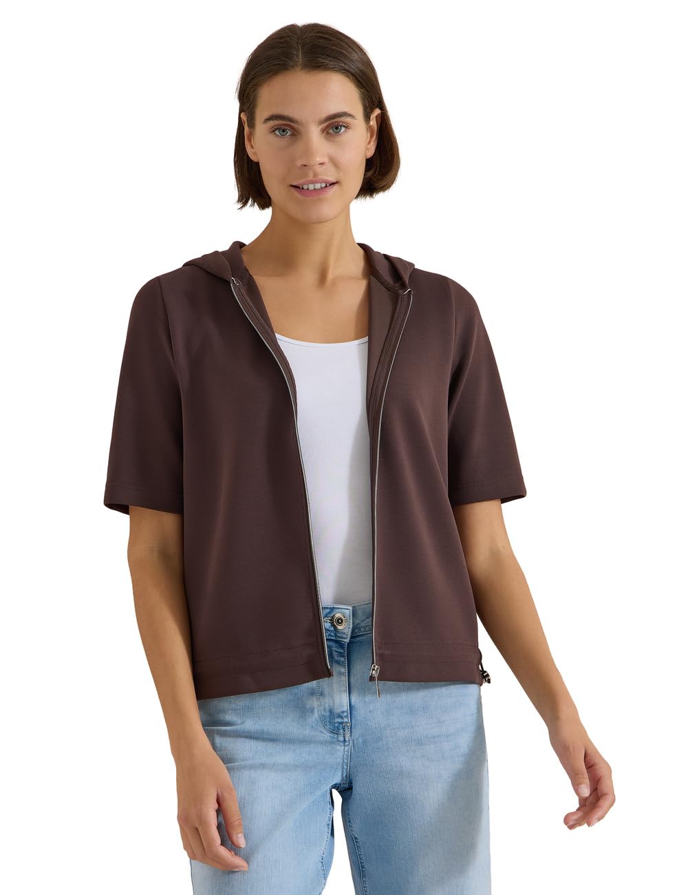 Cecil Damen 3230390 Kapuzenjacke mit seitlcihen Tunnelzügen (1er Pack)