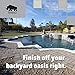 Rhino Power Bond Plus - Polymeric Sand for Pavers and Stone Joints up to a Maximum of 2 inches. (10 Pound, Slate Gray)