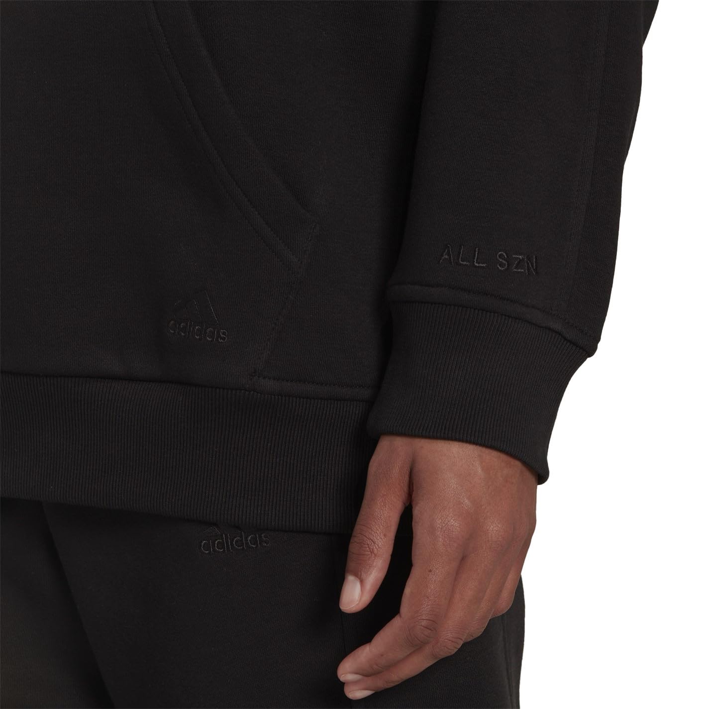 adidas W All Szn BF HD Sweat à Capuche, Noir, S Femme