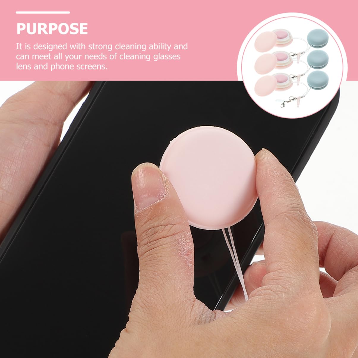 Healeved 30piezas Paquete De Paños Limpiadores De Pantallas Forma De Macaron De Limpieza De Microfibra Para Gafas Teléfonos y Laptops Sin Rayones Ni Manchas Para Uso Diario